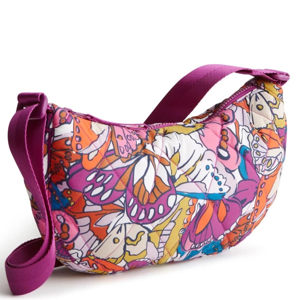 New Vera Bradley Springbrook Sling Crossbody Flutter  Featherweight Fabric NWT